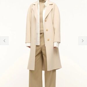 NWT STAUD OVERSIZED Chrysalis Oyster Long Coat -SIZE LARGE